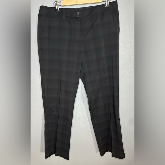 Nike Golf DRI-FIT Golf Pants, Women's, Black Plaid, Size 12.‎ Pockets. Stretch - Picture 1 of 11